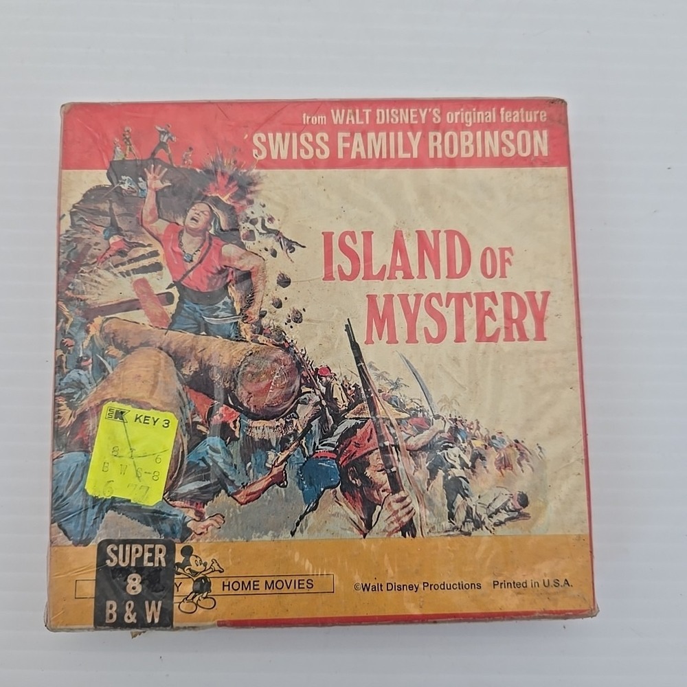 Disney Super 8 ISLAND OF MYSTERY Swiss Family Robinson 200ft B&W Silent 200ft